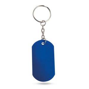 Porte-clés bleu marine personnalisable avec logo