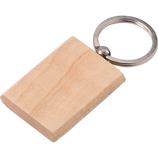 Porte-clés bois personnalisable avec logo – réf. V0550-17