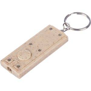 Porte-clés brun personnalisable avec logo – réf. VA193-16