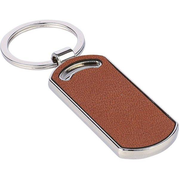 Porte-clés brun personnalisable avec logo – réf. VA483-16
