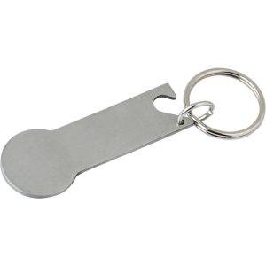 Porte-clés, décapsuleur argent personnalisable avec logo