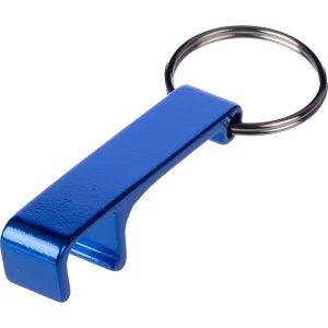 Porte-clés, décapsuleur bleu clair personnalisable avec logo