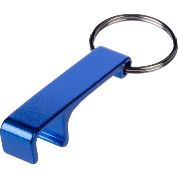 Porte-clés, décapsuleur bleu clair personnalisable avec logo