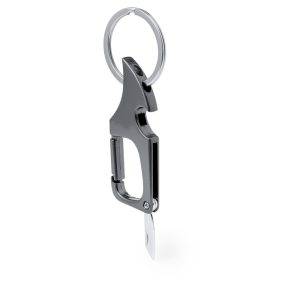 Porte-clés, décapsuleur, lame ouvre-boîte argent personnalisable