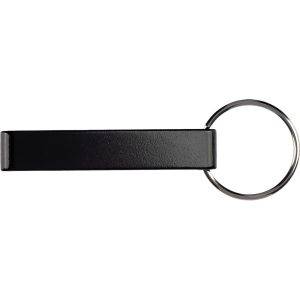 Porte-clés, décapsuleur noir personnalisable avec logo