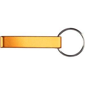 Porte-clés, décapsuleur orange personnalisable avec logo