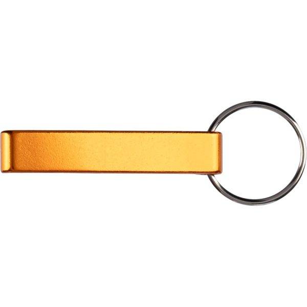 Porte-clés, décapsuleur orange personnalisable avec logo
