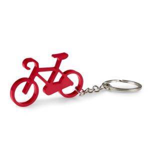 Porte-clés en forme de « bicyclette » Rekab rouge personnalisable