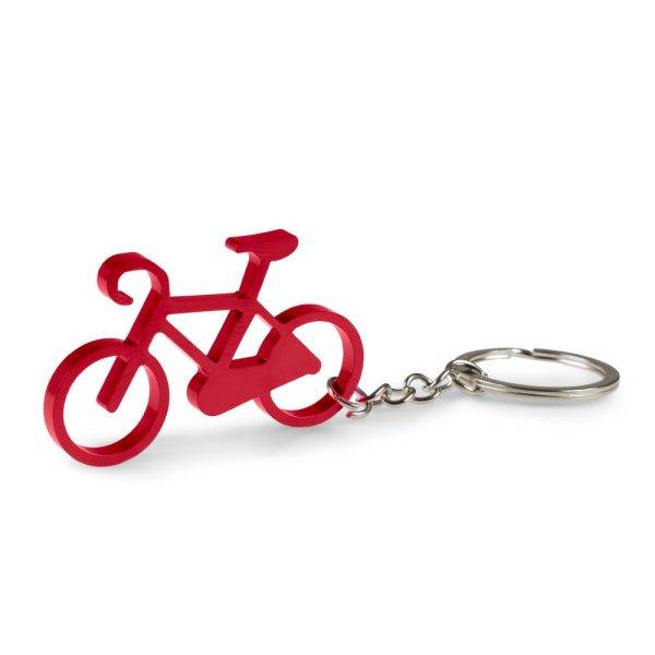 Porte-clés en forme de « bicyclette » Rekab rouge personnalisable