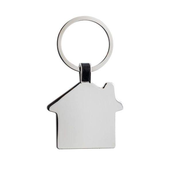 Porte-clés maison en alliage de zinc recyclé RCS personnalisable