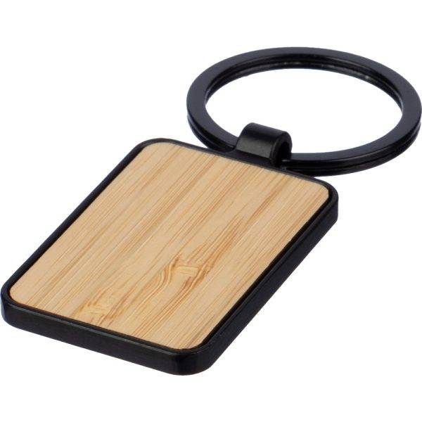 Porte-clés noir personnalisable avec logo – réf. VA169-03