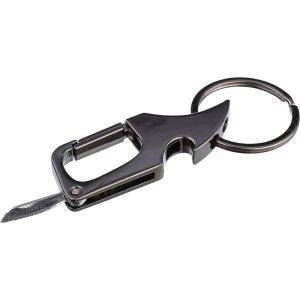 Porte-clés, ouvre-bouteille graphite personnalisable avec logo