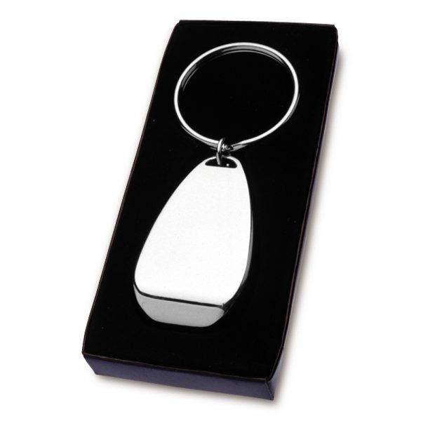 Porte-clés, ouvre-bouteilles argent personnalisable avec logo