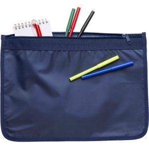 Porte-documents bleu marine personnalisable avec logo