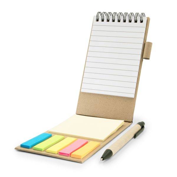 Porte-mémo, carnet, stylo à bille, notes personnalisable