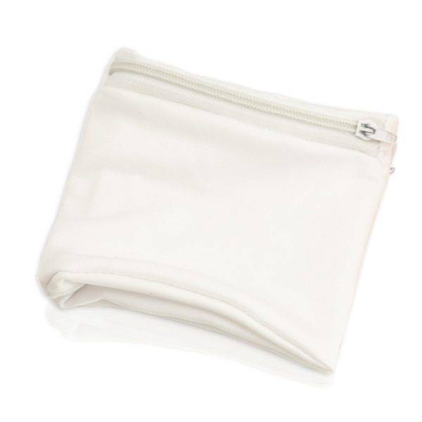 Porte-monnaie de poignet, portefeuille blanc personnalisable avec logo
