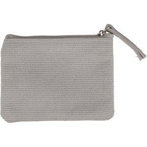 Porte-monnaie gris personnalisable avec logo