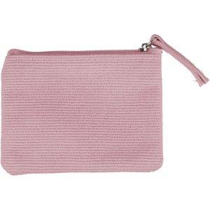 Porte-monnaie rose personnalisable avec logo