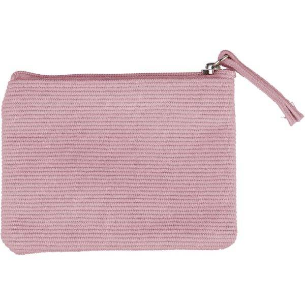 Porte-monnaie rose personnalisable avec logo