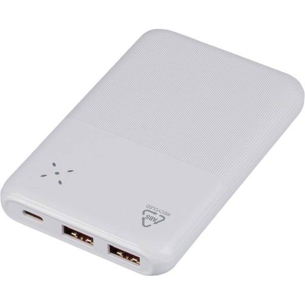 Power bank 10000 mAh blanc personnalisable avec logo – réf. VB102-02