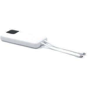 Power bank 10000 mAh BrandCharger Powe Chargé blanc personnalisable