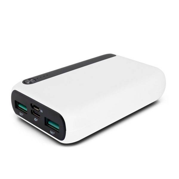 Power Bank 10000 mAh | Dashonte blanc personnalisable avec logo