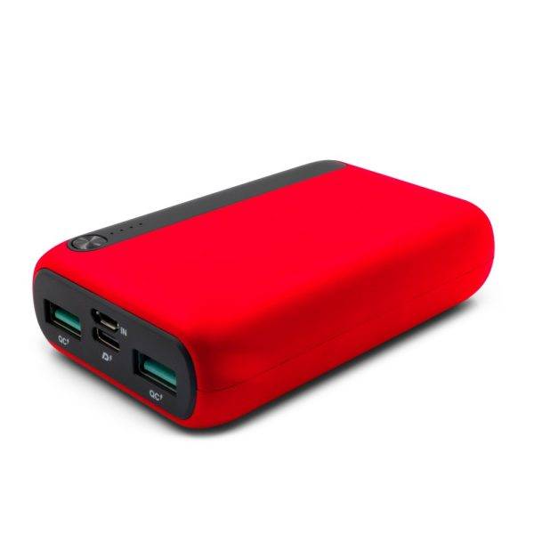 Power Bank 10000 mAh | Dashonte rouge personnalisable avec logo