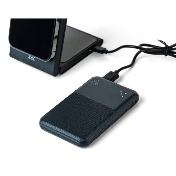 Power bank 10000 mAh noir personnalisable avec logo – réf. VB102-03