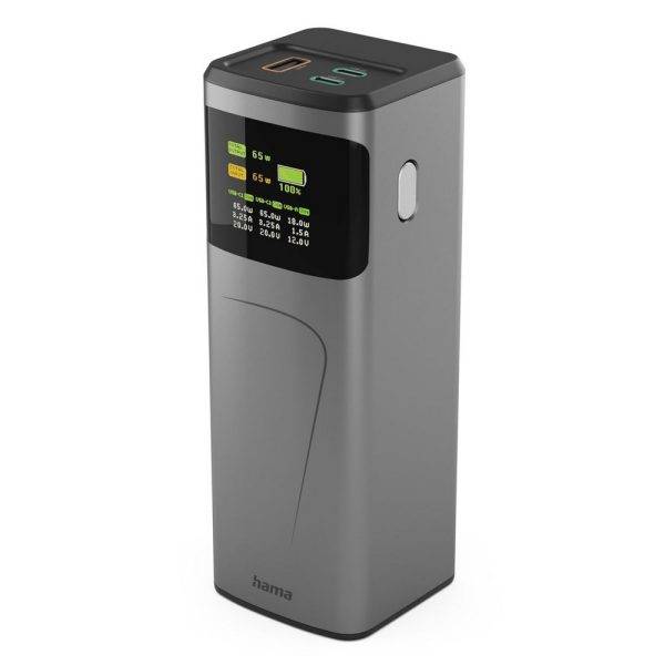 Power Bank 20000 mAh Hama High Power 65W graphite personnalisable