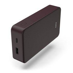 Power Bank 20000 mAh Hama Power Pack bordeaux personnalisable