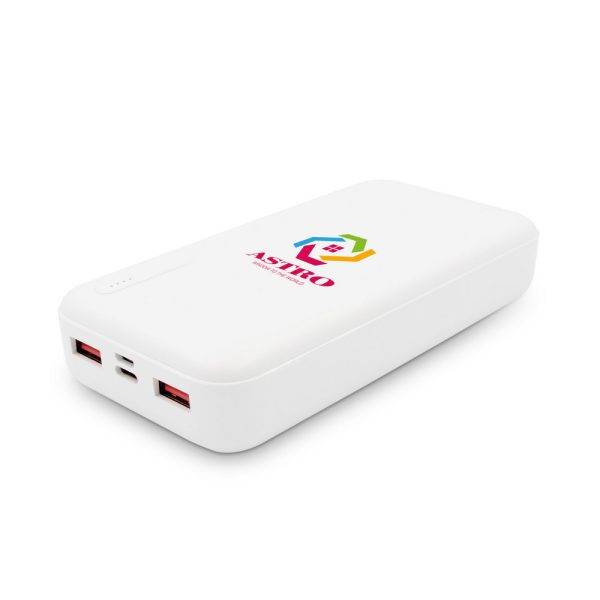 Power Bank 20000 mAh | Kilian blanc personnalisable avec logo