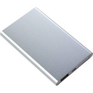 Power Bank 4000 mAh argent personnalisable avec logo