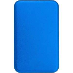 Power bank 4000 mAh avec chargeur solaire bleu personnalisable