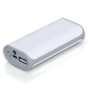 Power Bank 4000 mAh | Birch blanc personnalisable avec logo