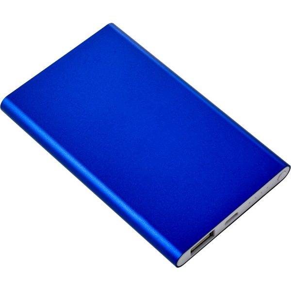 Power Bank 4000 mAh bleu personnalisable avec logo