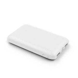 Power bank 5000 mAh Madreno blanc personnalisable avec logo