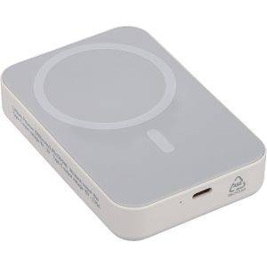 Power Bank sans fil 10000 mAh blanc personnalisable avec logo