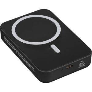 Power Bank sans fil 10000 mAh noir personnalisable avec logo