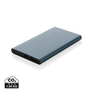 Powerbank 4000mAh en plastique recyclé/aluminium RCS personnalisable – réf. P322.425
