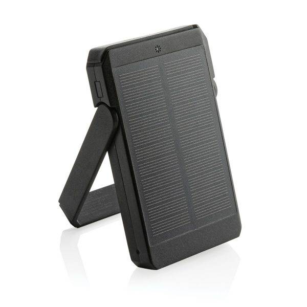 Powerbank solaire 5000 mAh et 10W en plastique RCS personnalisable