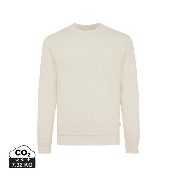 Pull à col rond en coton recyclé non teinté IQONIQ personnalisable – réf. T9301.018.XXL