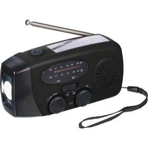 Radio de survie noir personnalisable avec logo