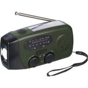 Radio de survie vert personnalisable avec logo