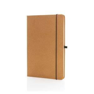 Recycled leather hardcover notebook A5 brun personnalisable avec logo