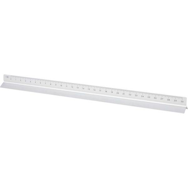 Règle triangulaire argent personnalisable avec logo