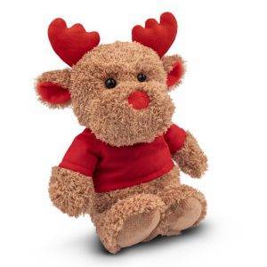 Renne en peluche | Lupee brun personnalisable avec logo