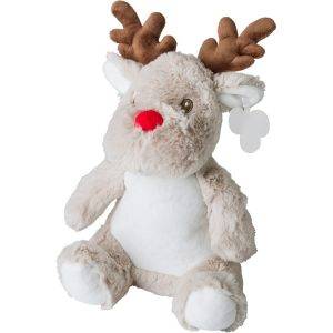 Renne en peluche multicolore personnalisable avec logo