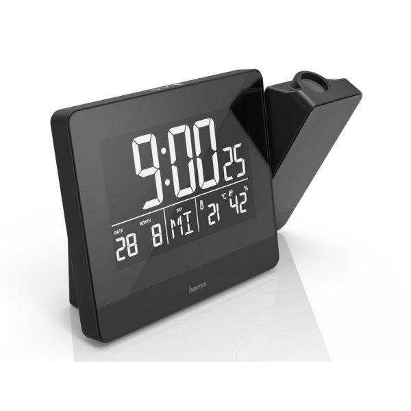 Réveil avec projecteur Hama Plus Charge noir personnalisable avec logo