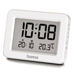 Réveil électronique Hama Kos blanc personnalisable avec logo