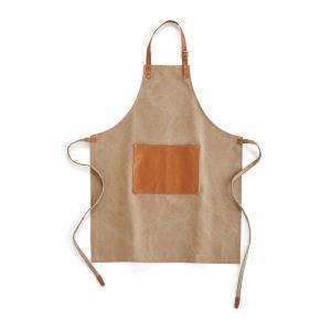 Robust apron in stonewashed canvas 500 gsm with vegan personnalisable – réf. VG017-16